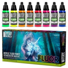 Set 8x Peintures Fluorescentes