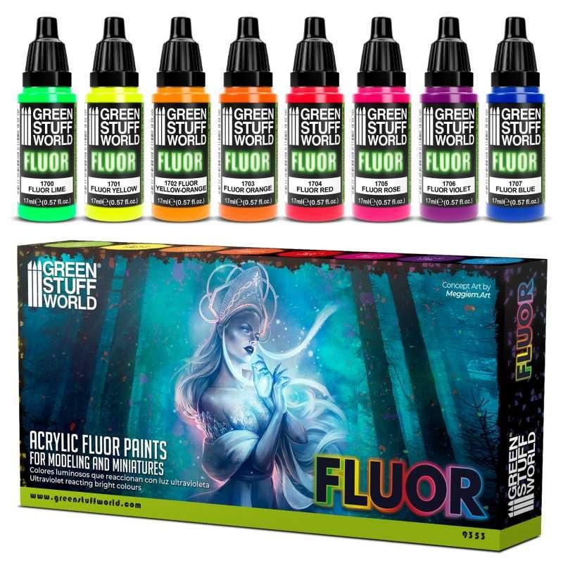 Set 8x Peintures Fluorescentes Set 8x Peintures Fluorescentes