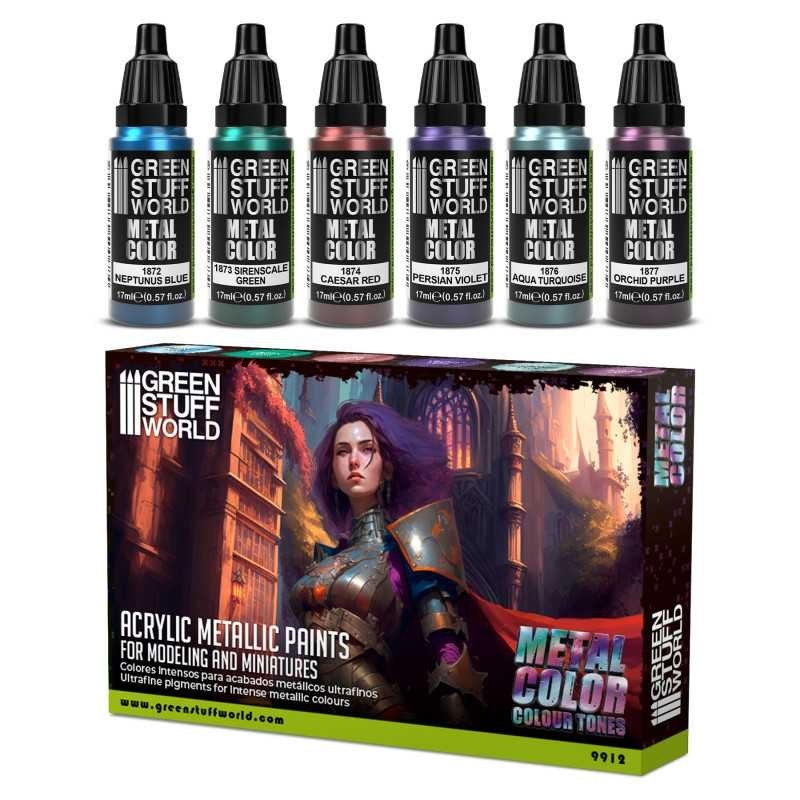 Set Peintures Metalliques - Couleurs Set Peintures Metalliques - Couleurs
