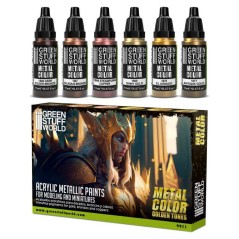 Set Peintures Metalliques - Or