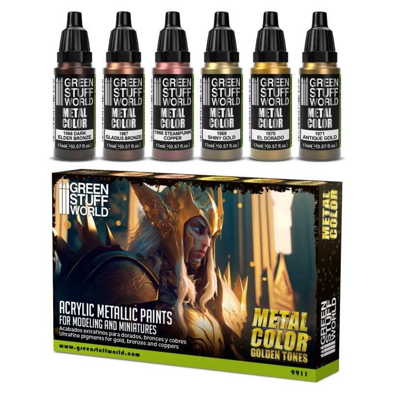 Set Peintures Metalliques - Or Set Peintures Metalliques - Or