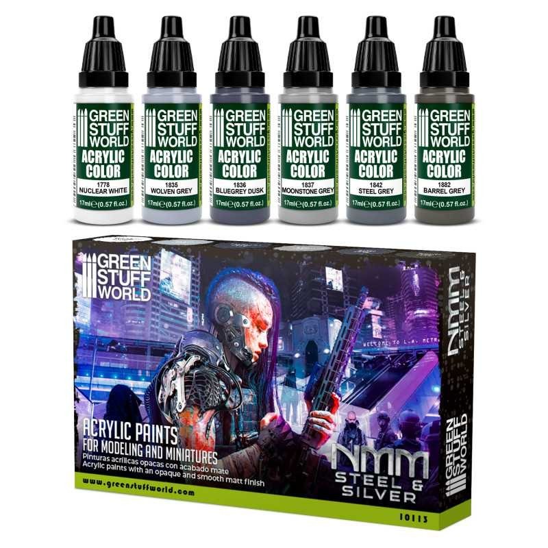Set Peinture - MNM Acier et Argent Set Peinture - MNM Acier et Argent