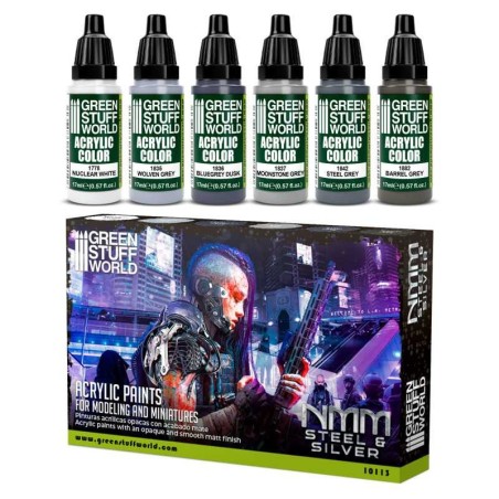 Set Peinture - MNM Acier et Argent