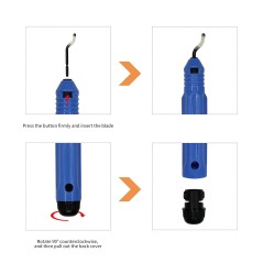 outils d'ébavurage avec poignée antidérapante (ébavureur)