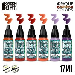 Set Peinture Opaque- Couleurs Chaudes