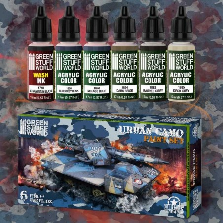Set Peinture - Camouflage Urbain