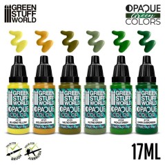 Set Peinture Opaque- Couleurs Vertes