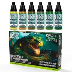 Set Peinture Opaque- Couleurs Vertes