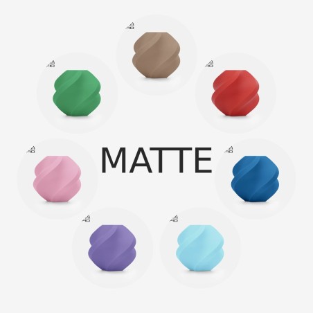 Filament PLA Bambu Lab Matte – Finition mate premium, rendu professionnel et vitesse jusqu’à 270 mm/s