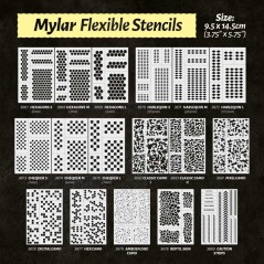 Pochoirs flexibles - Camouflage classique 1 (15mm environ)