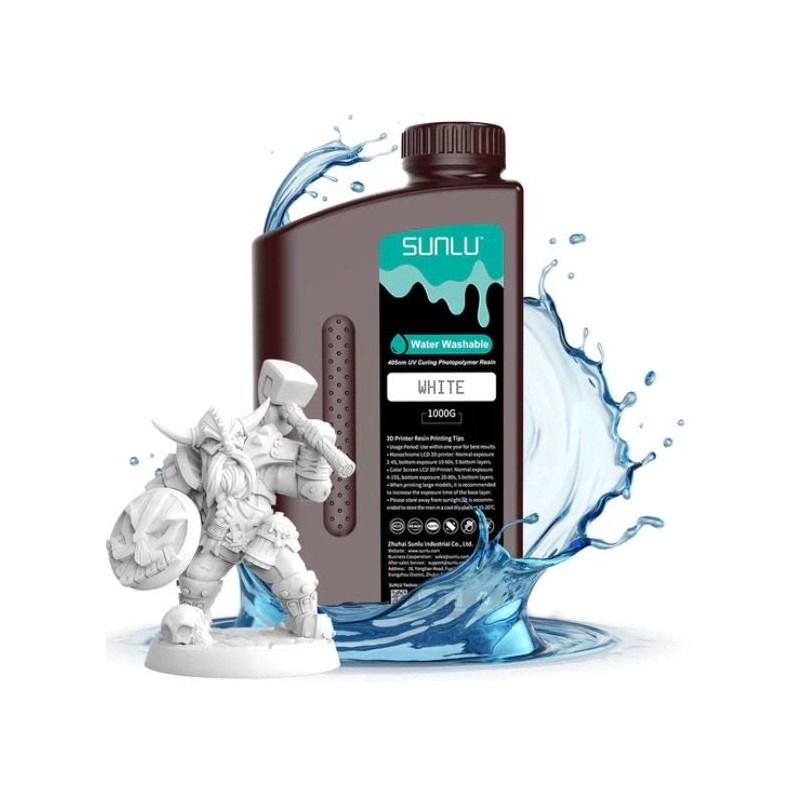 Résine lavable à l'eau water washable SUNLU