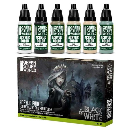 Set Peinture - Blanc et Noir