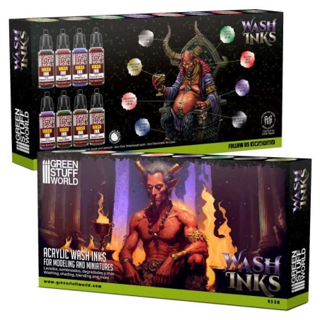 Set 8x Encre de lavage (wash ink)