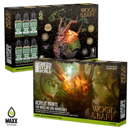 Set Peinture - Bois et écorce