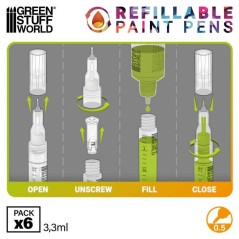 Stylo-feutre rechargeable 0.5 (pack x6)