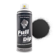Spray Full Dip Noir Mate wrapping peau pellable