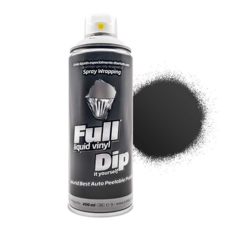 Spray Full Dip Noir Mate wrapping peau pellable