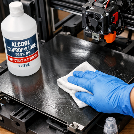 Nettoyant plateau IPA 1L – Alcool isopropylique | RAINBOW3D