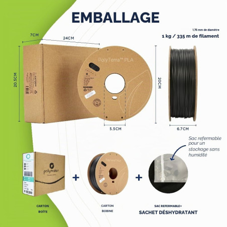 Filament PolyTerra™ PLA+ Satin Polymaker