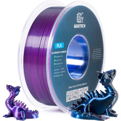 PLA Silk tricolore bleu violet noir GEEETECH | RAINBOW3D