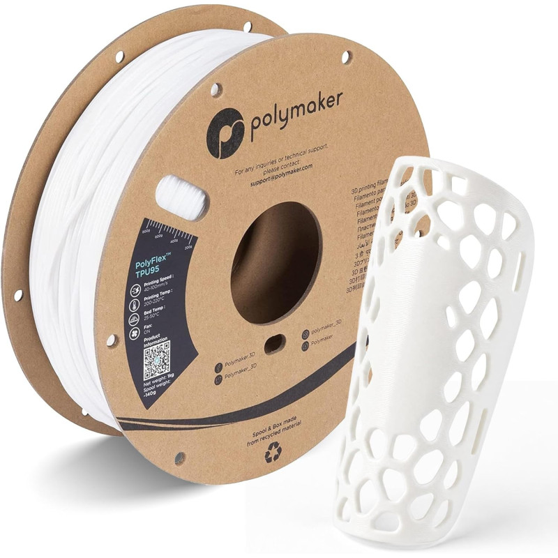 PolyFlex TPU95 Polymaker – Filament flexible 95A